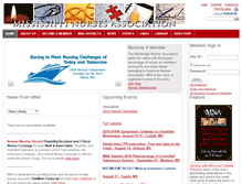 Tablet Screenshot of msnurses.org